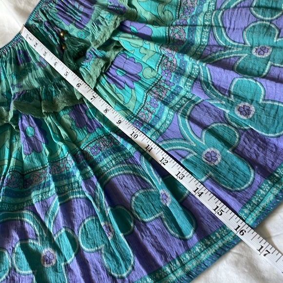 Spell and the gypsy collection buttercup ocean tiered ruffle mini skirt - Picture 10 of 17